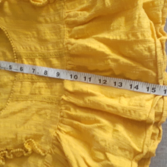 Free people yellow top size small - Picture 14 of 14
